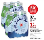 Eau Minérale Naturelle Gazeuse - San Pellegrino en promo chez Super U Eau Minérale Naturelle Gazeuse - San Pellegrino dans le catalogue Super U