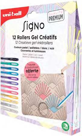 Bureau Vallée Saintes - TROUSSE PERSONNALISABLE EN TISSU AVEC 12 STYLOS SIGNO Promo TROUSSE PERSONNALISABLE EN TISSU AVEC 12 STYLOS SIGNO dans le catalogue Bureau Vallée Maxi Noël, Mini prix à Saintes