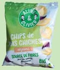Chips bio pois chiches oignons - Aline & Olivier - Intermarché à Angers Chips bio pois chiches oignons - Aline & Olivier en promo chez Intermarché Angers à 1,66 €