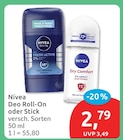 Deo Roll-On im Angebot bei budni in Lüneburg Deo Roll-On Angebote von Nivea bei budni Lüneburg für 2,79 €