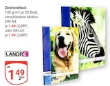 Zeichenblock DIN A4 bei GLOBUS im Tönisvorst Prospekt für 1,49 €