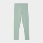 Legging long coton taille élastiquée vert pastel fille - LH - La Halle Legging long coton taille élastiquée vert pastel fille - LH à 3,99 € dans le catalogue La Halle
