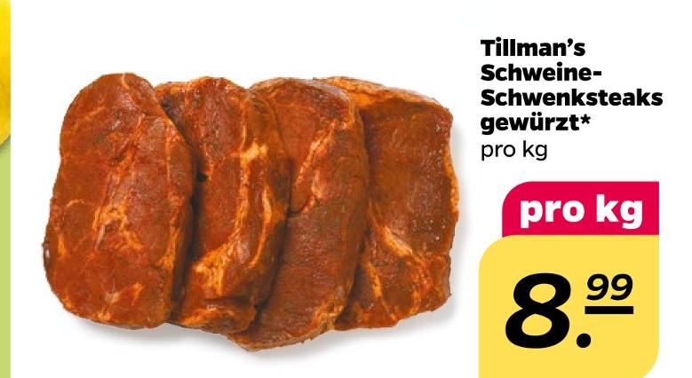 Schweine-Schwenksteaks gewürzt