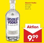 Absolut Vodka Angebote von Absolut bei Netto Marken-Discount Hemer für 9,99 €