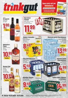 Aktueller Trinkgut Prospekt "Aktuelle Angebote" für Rheda-Wiedenbrück Aktueller Trinkgut Prospekt für Rheda-Wiedenbrück mit Seiten