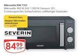 Mikrowelle MW 7762 Angebote von Severin bei GLOBUS Neubrandenburg für 1,99 €