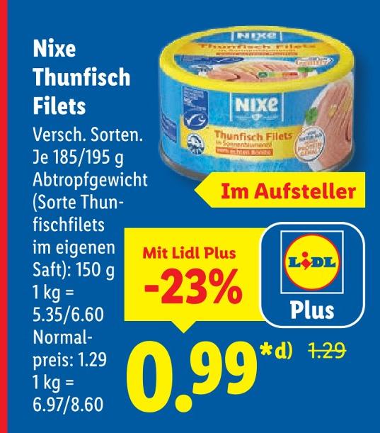 Thunfisch Filets