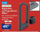 Bügelschloss mit Fingerabdruck-Öffner Angebote von Prophete bei ALDI Nord Freital für 49,99 €
