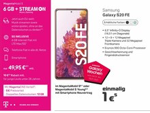 BSB mobilfunk Rostock - Galaxy S20 FE Galaxy S20 FE Angebot bei BSB mobilfunk Rostock im Prospekt "Wir sind für Sie da!"