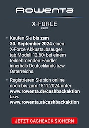 Staubsauger im Rowenta Prospekt Jetzt Cashback sichern auf S. 3