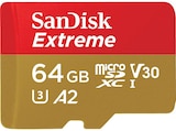 Extreme® UHS-I-Karte, Micro-SDXC Speicherkarte, 64 GB, 170 MB/s im MediaMarkt Saturn Prospekt Extreme® UHS-I-Karte, Micro-SDXC Speicherkarte, 64 GB, 170 MB/s von SANDISK im aktuellen MediaMarkt Saturn Prospekt für 23,99 €