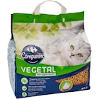 Litière végétale 100% naturelle pour chats - CARREFOUR COMPANINO - Carrefour Litière végétale 100% naturelle pour chats - CARREFOUR COMPANINO à 4,39 € dans le catalogue Carrefour