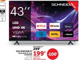 Téléviseur 43'' UHD 4K - SCHNEIDER - Super U à Saumur Téléviseur 43'' UHD 4K - SCHNEIDER en promo chez Super U Saumur à 199,00 €