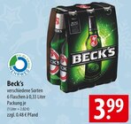Beck's im Angebot bei famila Nordost in Falkensee Beck's Angebote bei famila Nordost Falkensee für 3,99 €