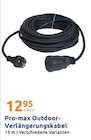 Pro-max Outdoor-Verlängerungskabel von  im aktuellen Action Prospekt für 12,95 €