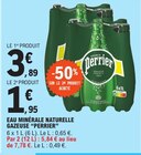 Eau Minérale Naturelle Gazeuse - PARRIER en promo chez E.Leclerc Ajaccio à 1,95 €