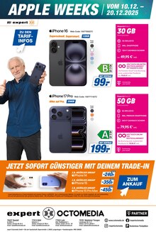 Smartphone im expert Prospekt "APPLE WEEKS" mit 3 Seiten (Karlsruhe)