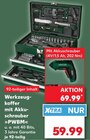 Werkzeugkoffer mit Akkuschrauber »PWBM« Angebote bei Kaufland Gera für 59,99 €