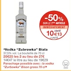 Vodka Biala - Zubrowka dans le catalogue Monoprix