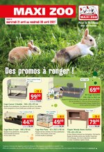 Catalogue Maxi Zoo à Ivry-sur-Seine, avec 4 pages Prospectus Maxi Zoo à Ivry-sur-Seine, "Des promos à ronger ! ", 4 pages, 21/04/2021 - 30/04/2021
