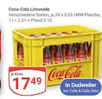 Aktuelle Coca Cola Angebote bei GLOBUS in Pirmasens Aktuelles Limonade Angebot bei GLOBUS in Pirmasens ab 17,49 €