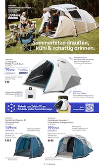 Zelt im aktuellen Decathlon Prospekt (Saarbrücken) Zelt im Decathlon Prospekt "Dein Sommer startet hier" mit 20 Seiten (Saarbrücken)
