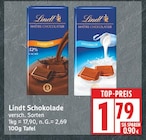 Schokolade Zartbitter von Lindt im aktuellen EDEKA Prospekt