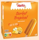 Bâtonnets Sorbet Tropical X6 - NETTO - Netto Bâtonnets Sorbet Tropical X6 - NETTO à 2,41 € dans le catalogue Netto