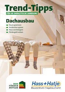 Aktueller Hass + Hatje GmbH Prospekt (Einhaus, 12 Seiten zum blättern Hass + Hatje GmbH Prospekt Trend-Tipps für die energetische Sanierung mit 12 Seiten