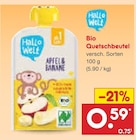 Bio Quetschbeutel im Netto Marken-Discount Prospekt Bio Quetschbeutel von Hallo Welt im aktuellen Netto Marken-Discount Prospekt für 0,59 €