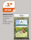 Premium Heu Angebote von MARSCHHOF bei Müller Regensburg für 3,19 €