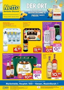 Energydrink im Netto Marken-Discount Prospekt "DER ORT, AN DEM DU IMMER AUSGEZEICHNETE PREISE FINDEST." mit 2 Seiten (Gummersbach)