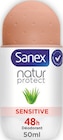Déodorant Bille Natur Protect Aloe 48h Sensitive - SANEX en promo chez Intermarché Super Angers à 1,24 €