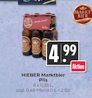 Hieber - Marktbier Pils Angebot im Prospekt Marktbier Pils bei Hieber im Prospekt "" für 4,99 €