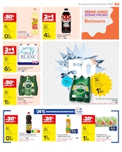 Perrier Angebote im Prospekt "NOUVELLE ANNÉE MEILLEURE PROMO" von Carrefour auf Seite 49