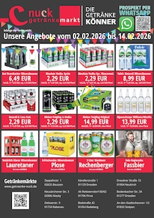 Cola im Nuck Getränke Prospekt "DIE GETRÄNKEKÖNNER" mit 2 Seiten (Pirna)