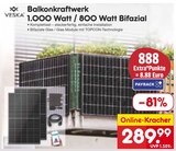 Balkonkraftwerk 1.000 Watt / 800 Watt Bifazial von Veska im aktuellen Netto Marken-Discount Prospekt für 289,99 €