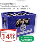 Schneider Weisse von Schneider Weisse für 14,99 € bei GLOBUS im Angebot Schneider Weisse von Schneider Weisse im aktuellen GLOBUS Prospekt