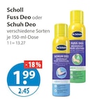 Fuss Deo von Scholl im aktuellen V-Markt Prospekt für 1,99 €