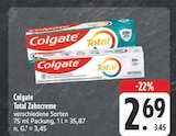 Total Zahncreme bei EDEKA im Rot Prospekt für 2,69 €