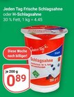 Frische Schlagsahne im Angebot bei GLOBUS in Oberursel Frische Schlagsahne Angebote von Jeden Tag bei GLOBUS Oberursel für 0,89 €