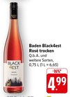 Baden Black4est Rosé trocken Angebote von Black4est bei E center Lahr für 4,99 €