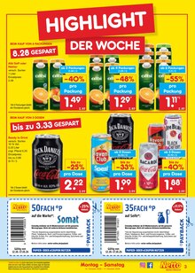 Jack Daniels im Netto Marken-Discount Prospekt "Aktuelle Angebote" mit 71 Seiten (Freiberg)