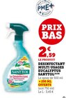 Désinfectant multi usages Eucalyptus(A)(B) - Sanytol à 2,59 € dans le catalogue U Express