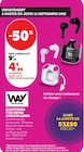 ECOUTEURS TWS INTRA AURICULAIRES - WAY - Super U à Hyères ECOUTEURS TWS INTRA AURICULAIRES - WAY en promo chez Super U Hyères à 4,99 €