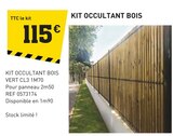 Kit occultant bois à Tout Faire dans Le Verger