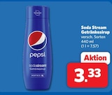 Soda Stream Getränkesirup Angebote von Pepsi bei combi Hannover für 3,33 €
