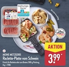 Raclette-Platte vom Schwein Angebote von MEINE METZGEREI bei ALDI Nord Osnabrück für 3,99 €