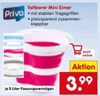 faltbarer Mini Eimer von Priva für 3,99 € bei Netto Marken-Discount im Angebot faltbarer Mini Eimer von Priva im aktuellen Netto Marken-Discount Prospekt