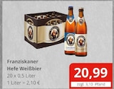 Hefe Weißbier Angebote von Franziskaner bei Getränkefachmarkt Rausch Gießen für 20,99 €